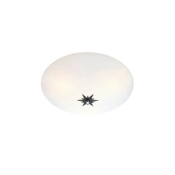 Plafon, Lampa sufitowa z kloszem 108208 ROSE 43cm Biały klosz/ Czarny Markslojd