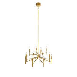 Lampa wisząca, Żyrandol 108106 REGENT 12L Złoto Malowane Markslojd
