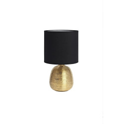 Lampa stołowa z abażurem 107068 OSCAR 1L Złoty/Czarny Markslojd