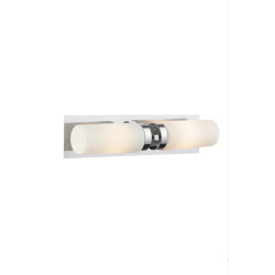Kinkiet, Lampa ścienna łazienkowa 102478 NORRSUNDET 2L Chrom/Biały IP44 Markslojd