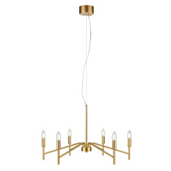 Lampa wisząca, Żyrandol 108210 MONARCH 6L Malowane złoto Markslojd