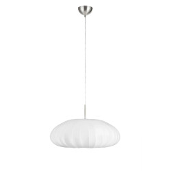 Lampa wisząca z abażurem 107940 MIST 1L Biała Markslojd
