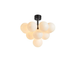 Lampa sufitowa, Plafon z kloszami 107913 MERLOT 13L Czarna/Biała Markslojd