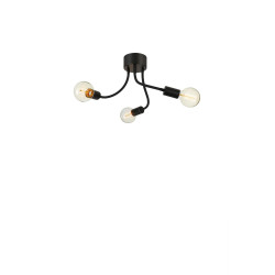 Lampa sufitowa nowoczesna 107930 MEDUSA 3L Czarna/Szary Markslojd