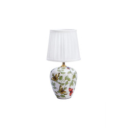 Lampa stołowa, Gabinetowa z abażurem 107039 MANSION 33cm Kolorowy wzór/Biały Markslojd