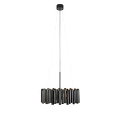 Lampa wisząca nowoczesna, Żyrandol 107925 LEVEL 3L Czarna Markslojd