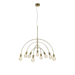 Lampa wisząca nowoczesna, Żyrandol 108289 LAVELLO 9L Mosiądz Markslojd