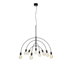 Lampa wisząca nowoczesna, Żyrandol 108288 LAVELLO 9L Czarny Markslojd