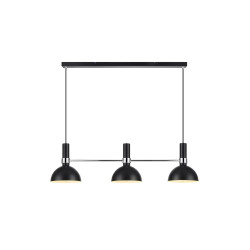Lampa wisząca potrójna nad stół 106855 LARRY 3L Czarny/Chrom Markslojd
