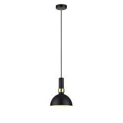 Lampa wisząca pojedyncza Metalowa 106974 LARRY 1L Czarny/Złoty Szczotkowany Markslojd