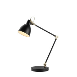 Lampa biurkowa, Lampka nocna do czytania 107739 HOUSE 1L Czarny/ Stalowy Markslojd