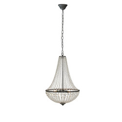 Lampa wisząca, Żyrandol z kryształkami 107028 GRNS 3L Czarny/Kryształy Markslojd