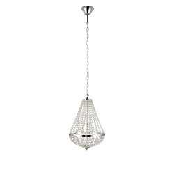 Lampa wisząca, Żyrandol z kryształkami 104889 GRNS 1L Chrom/Kryształy Markslojd