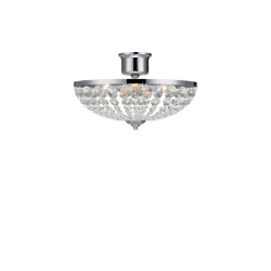 Plafon, Lampa sufitowa z kryształkami 105316 GRANSO 3L Chrom/Kryształy Markslojd