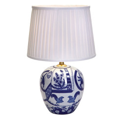 Lampa stołowa, Gabinetowa z abażurem 105000 GOTEBORG 1L 48cm Niebieski/Biały Markslojd