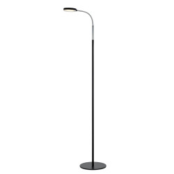 Lampa podłogowa, stojąca 106465 FLEX 1L LED Czarna/Chrom Markslojd