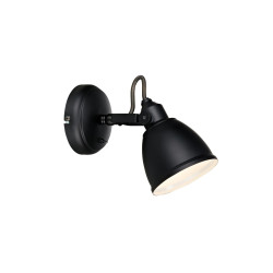 Kinkiet, Lampa ścienna, Reflektorek 105814 FJALLBACKA 1L Czarny Mat Markslojd