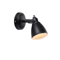 Kinkiet Lampa ścienna, Reflektorek 108082 FJLLBACKA 1L Czarny IP44 Markslojd