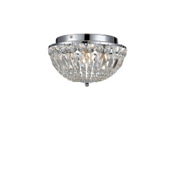 Plafon, Lampa sufitowa 105796 ESTELLE 3L IP44 Chrom/Kryształy Markslojd