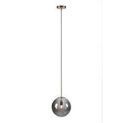 Lampa wisząca pojedyncza, Kula 108268 DIONE 1L Antyczny/ Dymiony klosz Markslojd