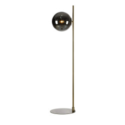 Lampa podłogowa, Stojąca 108274 DIONE 1L Antyczny/ Dymiony klosz Markslojd