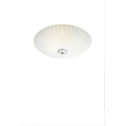 Lampa sufitowa, Plafon ze szklanym kloszem 107759 CUT 3L 43cm Biały/ Stalowy  Markslojd