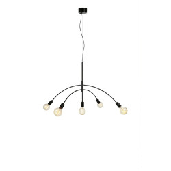 Lampa wisząca, Żyrandol nowoczesny 108282 CRUX 5L Czarny Markslojd