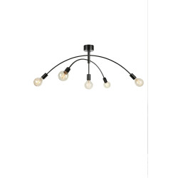 Lampa sufitowa, Plafon nowoczesny 108280 CRUX 5L Czarny Markslojd