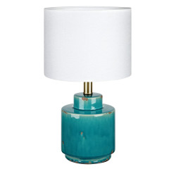 Lampa stołowa, Gabinetowa z abażurem 106606 COUS 1L Antyczny Niebieski/Biały Markslojd