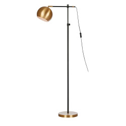 Lampa podłogowa 107231 CHESTER 1L Czarny/Brązowy Markslojd