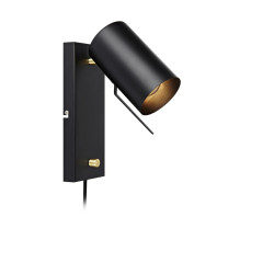 Kinkiet, Lampa ścienna, Reflektorek 106587 CARRIE 1L Czarny Markslojd