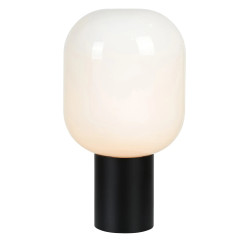 Lampa stołowa 107482 BROOKLYN1L 44cm Czarny/ Mleczny klosz Markslojd