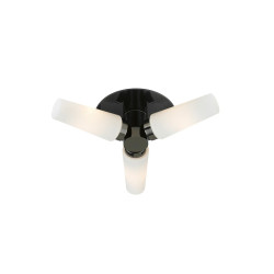 Plafon, Lampa sufitowa do łazienki 107618 BRASTAD 3L Czarny/Biały IP44 Markslojd