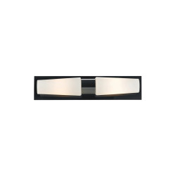 Kinkiet, Lampa ścienna do łazienki 107616 BRASTAD 2L Czarny/Biały IP44 Markslojd
