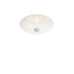 Plafon, Lampa sufitowa z kloszem 107754 BLAD 2L 35cm Stalowy/ Biały Markslojd