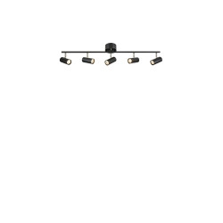 Lampa sufitowa, Listwa, Reflektorki 107351 BARCELONA 5L Czarny Markslojd