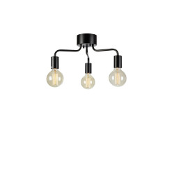 Plafon, Lampa sufitowa nowoczesna potrójna 108102 AVERY 3L Czarny Markslojd