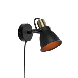 Kinkiet, Lampa ścienna 107856 ALTON 1L Czarna Markslojd
