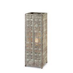 Lampa stołowa, Ażurowa, Latarenka 108222 AGRA 1L Szary Markslojd