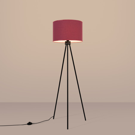 NOWOŚĆ Lampa podłogowa NEVIA burgundSL.1856 Sollux
