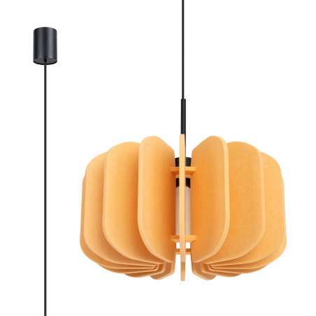 NOWOŚĆ Lampa wisząca MULA 45 żółtaSL.1861 Sollux