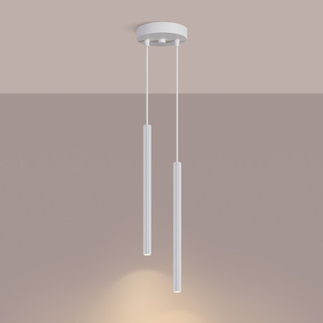 NOWOŚĆ Lampa wisząca ARCHE 2P białaSL.1866 Sollux