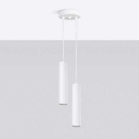 NOWOŚĆ Lampa wisząca LAGOS 2P białaSL.1868 Sollux