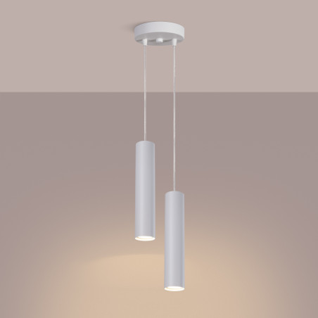 NOWOŚĆ Lampa wisząca LAGOS 2P białaSL.1868 Sollux