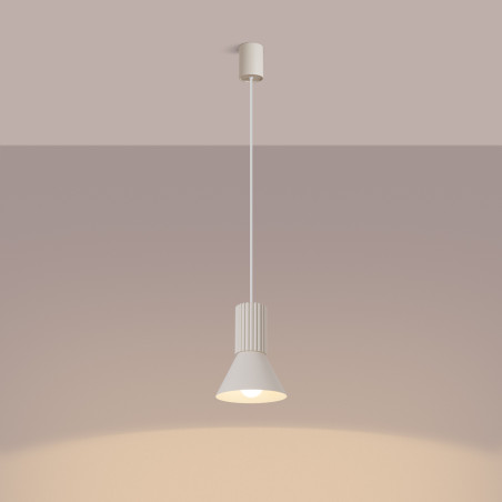 NOWOŚĆ Lampa wisząca ESTRIA 1 beżowaSL.1870 Sollux