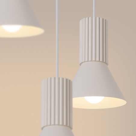 NOWOŚĆ Lampa wisząca ESTRIA 3P beżowaSL.1871 Sollux