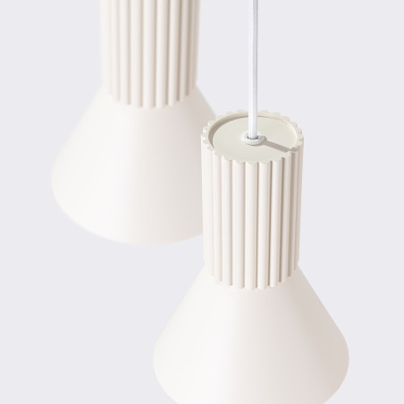 NOWOŚĆ Lampa wisząca ESTRIA 3P beżowaSL.1871 Sollux