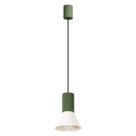 NOWOŚĆ Lampa wisząca ESTRIA 1 beżowa/zielona oliwkaSL.1872 Sollux