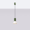 NOWOŚĆ Lampa wisząca ESTRIA 1 beżowa/zielona oliwkaSL.1872 Sollux