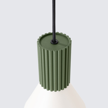 NOWOŚĆ Lampa wisząca ESTRIA 1 beżowa/zielona oliwkaSL.1872 Sollux